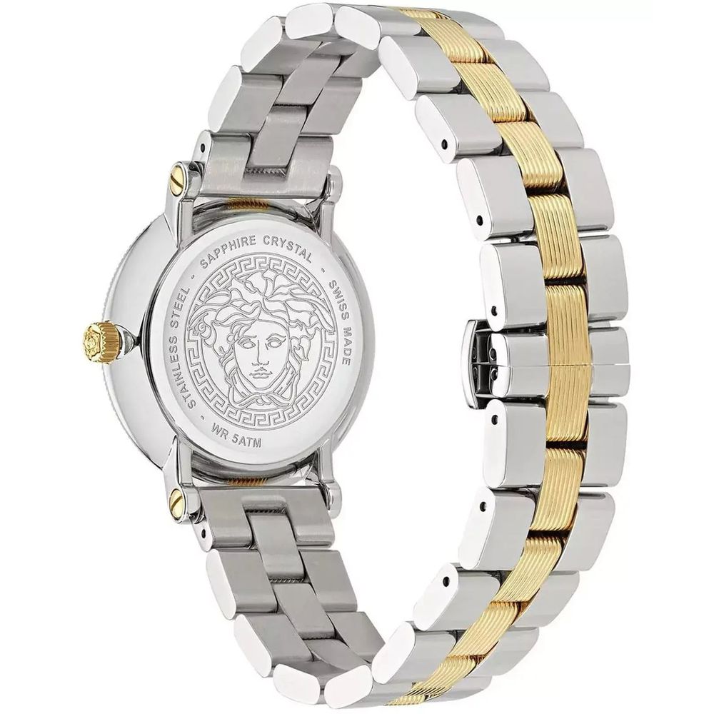 Montre habillée Versace grise en acier inoxydable