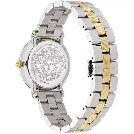 Montre habillée Versace grise en acier inoxydable