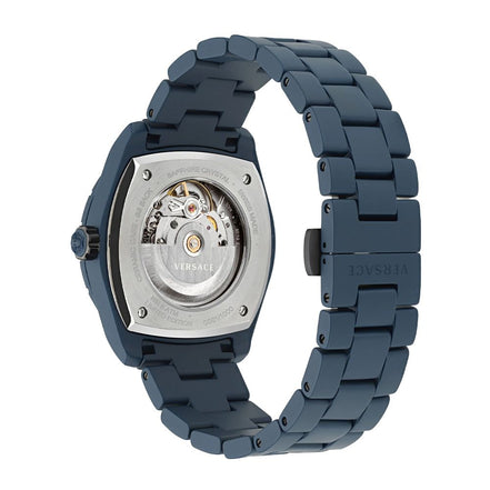 Montre-bracelet Versace en céramique bleue