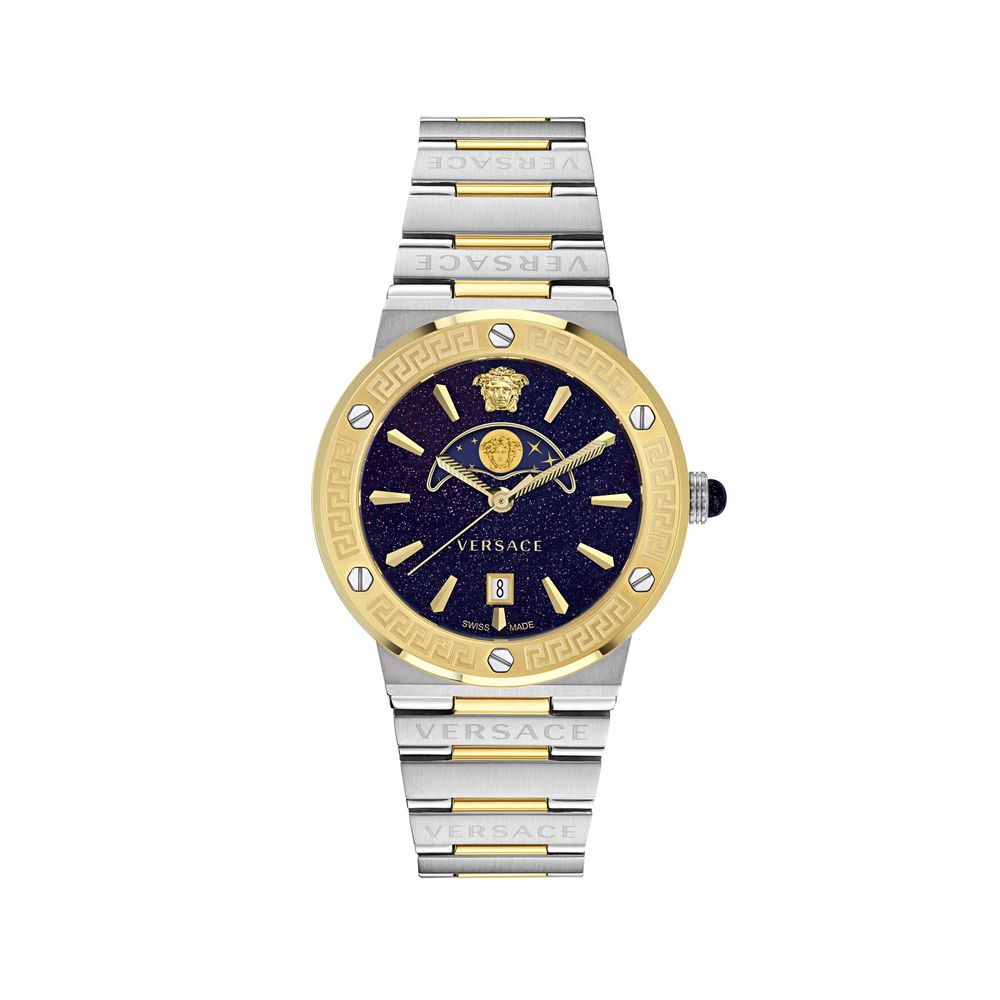 Versace Grey Stainless Steel Dress Watch