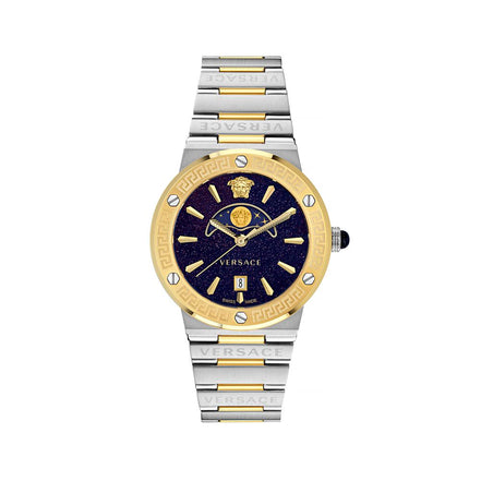 Versace Grey Stainless Steel Dress Watch