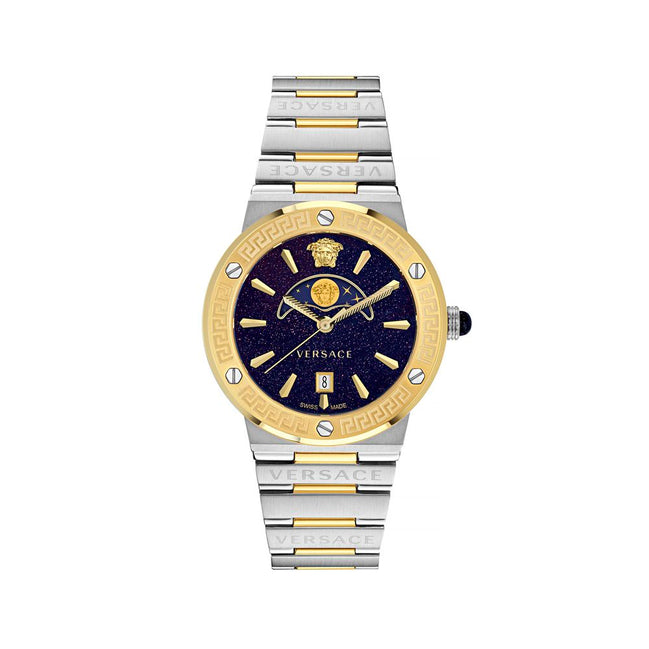 Versace Grey Stainless Steel Dress Watch