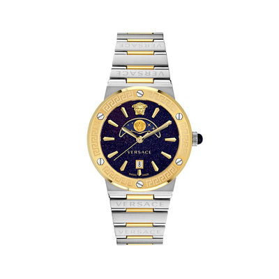 Versace Grey Stainless Steel Dress Watch