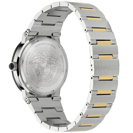 Versace Grey Stainless Steel Dress Watch