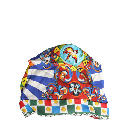 Dolce & Gabbana Turbante Cappello con Motivo Carretto Multicolor