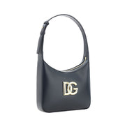 Borsa a Spalla Dolce & Gabbana in Pelle di Vitello Nera Bos Taurus