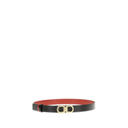 Ceinture Ferragamo en cuir de veau noir Bos Taurus, taille standard