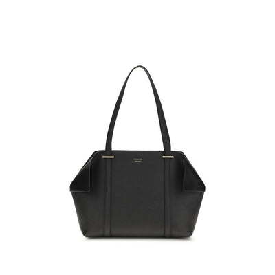 Sac bandoulière Ferragamo en cuir de veau noir Bos Taurus