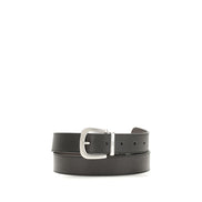 Valentino Garavani Black Reversible V-Logo Belt