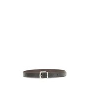 Valentino Garavani Black Reversible V-Logo Belt