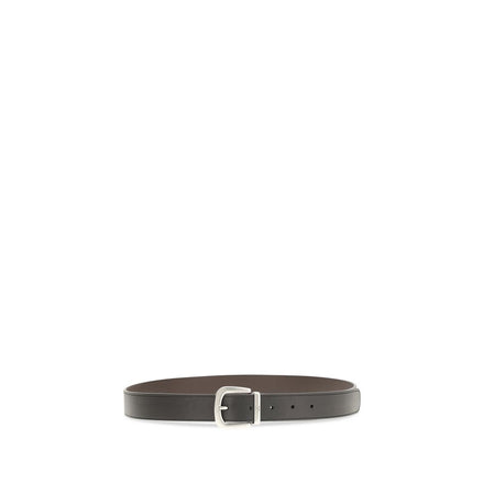 Valentino Garavani Black Reversible V-Logo Belt