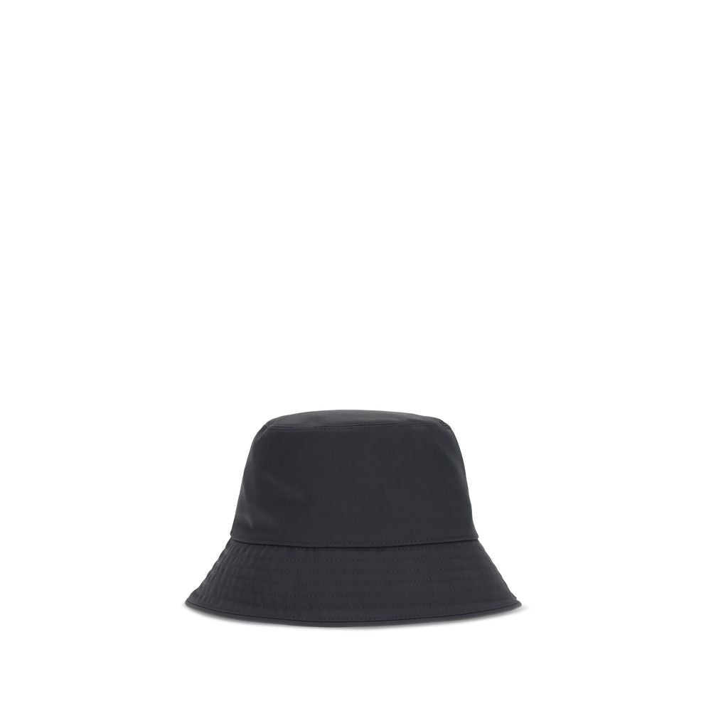 Cappello da pescatore Moncler blu in cotone