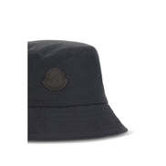 Cappello da pescatore Moncler blu in cotone