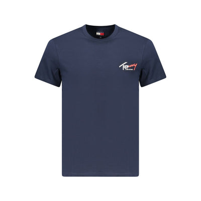 T-shirt da uomo Tommy Hilfiger in cotone blu