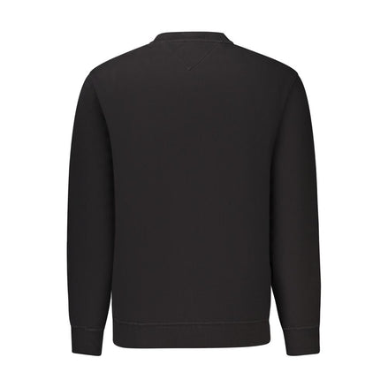 Tommy Hilfiger Felpa da Uomo in Cotone Nero