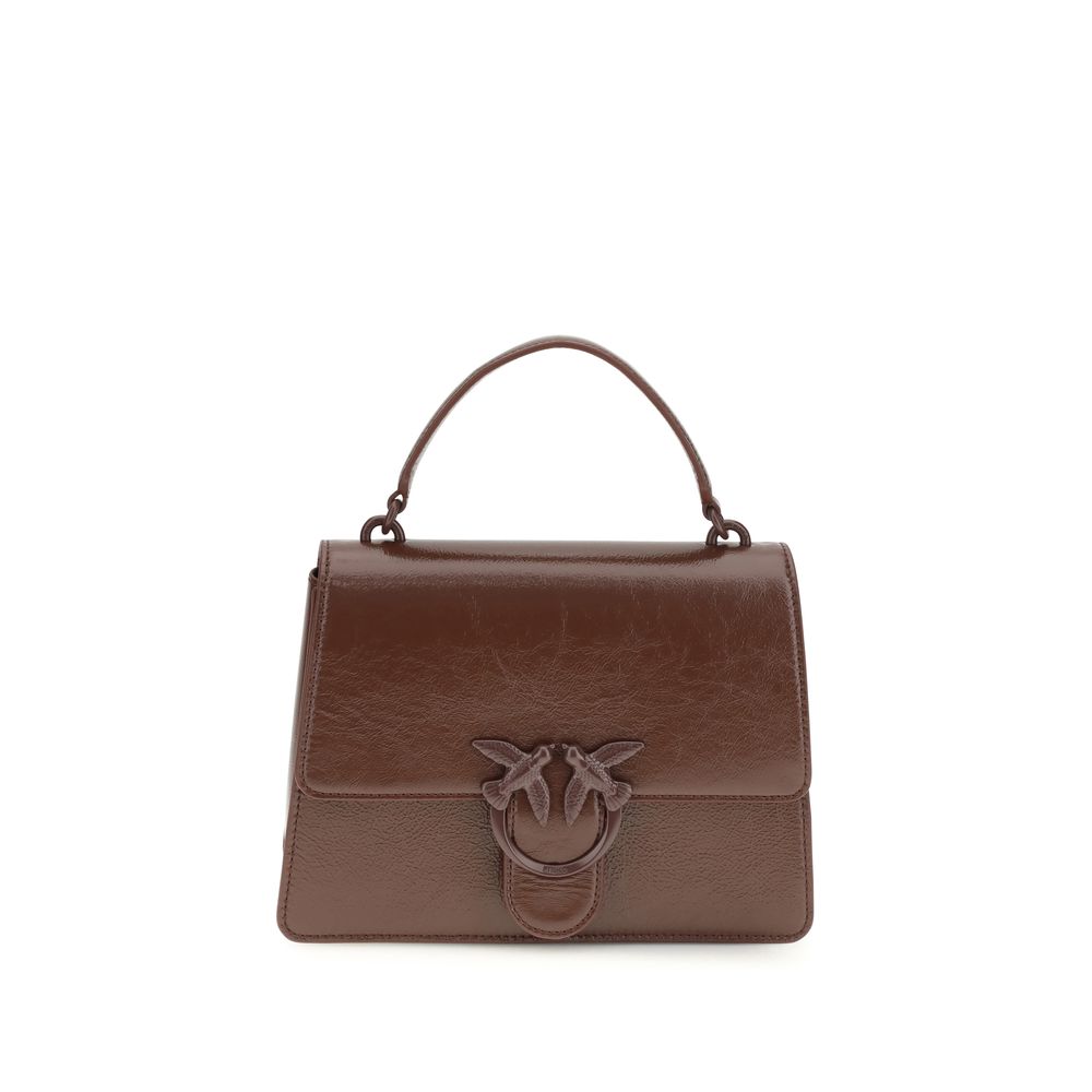 PINKO Brown Love One Handbag