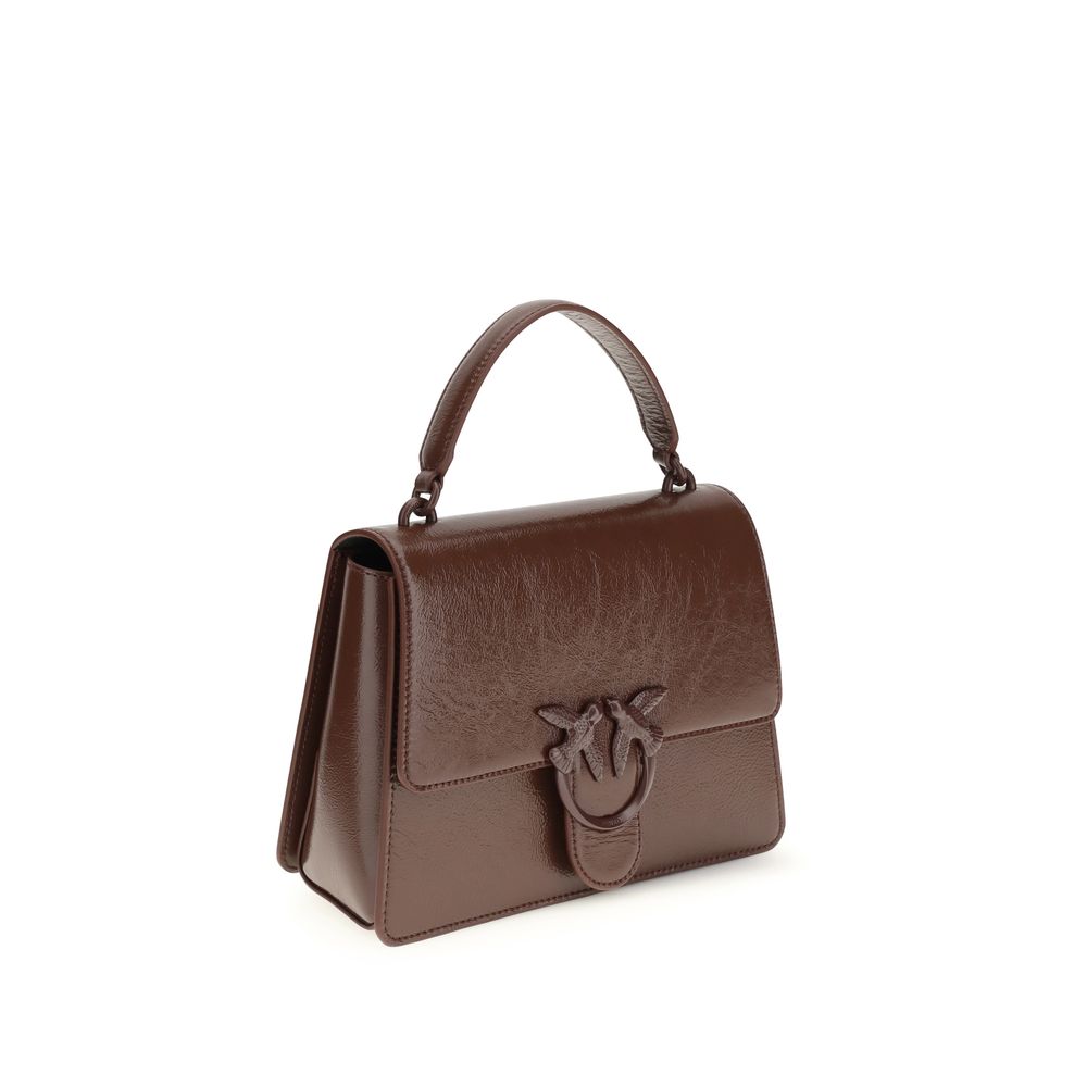 PINKO Brown Love One Handbag