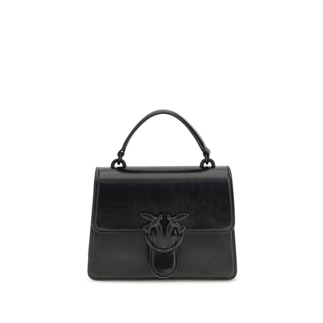 PINKO Black Love One Top Mini Handbag