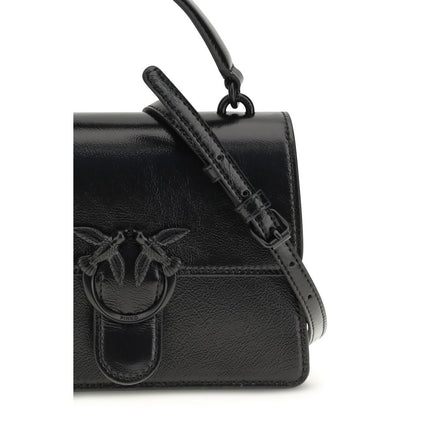 PINKO Black Love One Top Mini Handbag