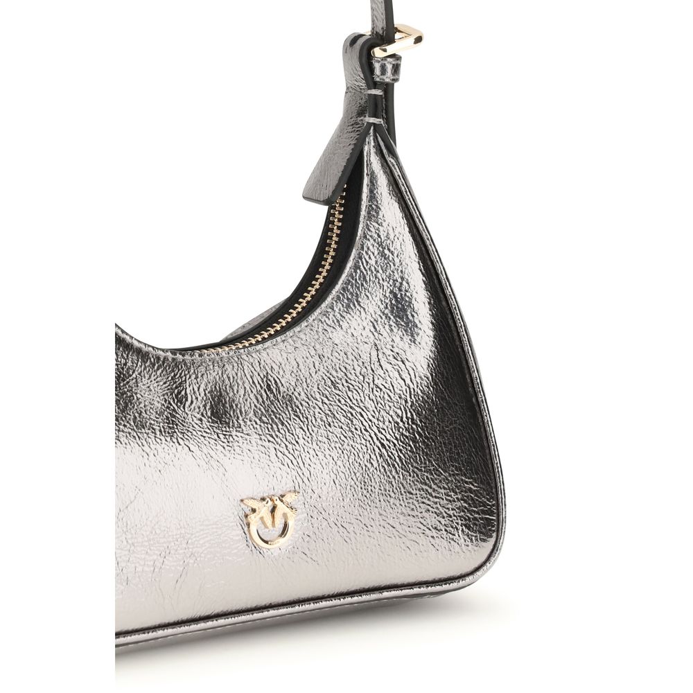 PINKO Silver Baby Miss Shoulder Bag