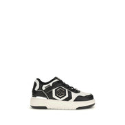 Baskets Philipp Plein en cuir de veau noir Bos Taurus