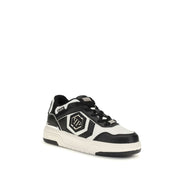 Baskets Philipp Plein en cuir de veau noir Bos Taurus