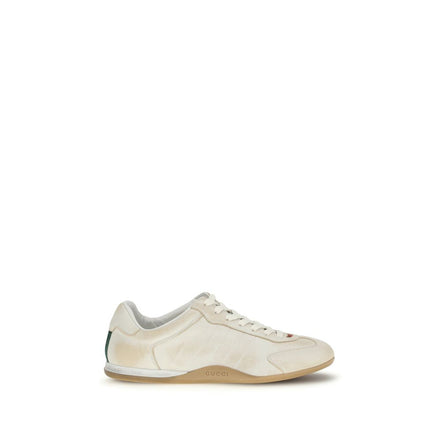 Sneakers basse Gucci in pelle di vitello bianca Bos Taurus