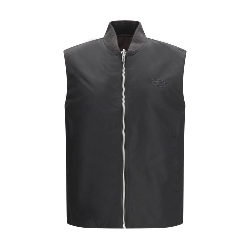 Diesel Brown Sleeveless Jacket