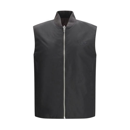Diesel Brown Sleeveless Jacket