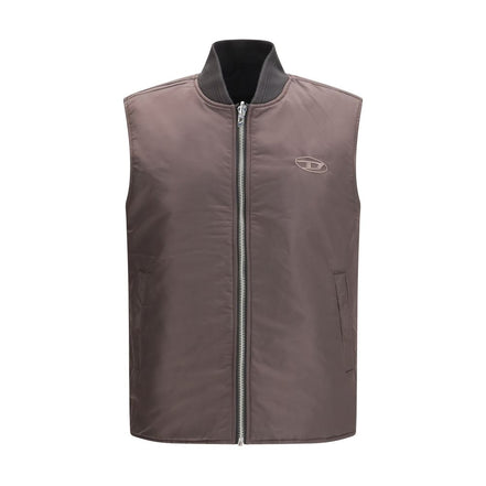 Diesel Brown Sleeveless Jacket