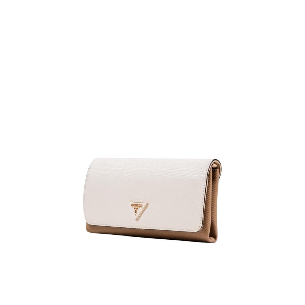 Pochette Guess beige in polietilene