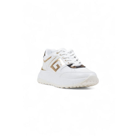 Guess White Polyurethane Chunky Sneakers