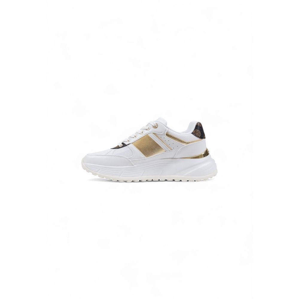 Guess White Polyurethane Chunky Sneakers