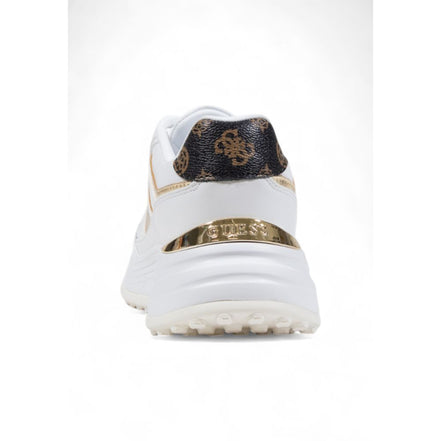 Guess White Polyurethane Chunky Sneakers