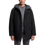 Veste longue Hugo Boss noire en polyester