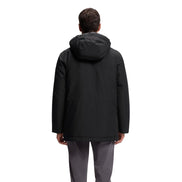 Veste longue Hugo Boss noire en polyester