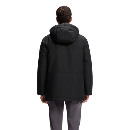 Veste longue Hugo Boss noire en polyester