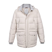 Brunello Cucinelli White Polyamide Full-Length Jacket