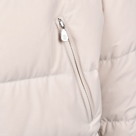 Brunello Cucinelli White Polyamide Full-Length Jacket