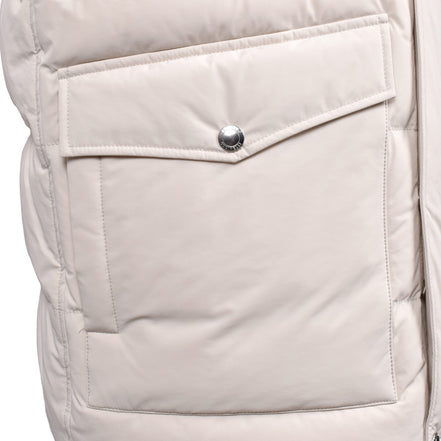 Brunello Cucinelli White Polyamide Full-Length Jacket