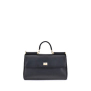 Sac à main Dolce & Gabbana en cuir de veau noir Bos Taurus