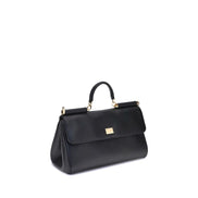 Sac à main Dolce & Gabbana en cuir de veau noir Bos Taurus