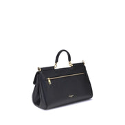 Sac à main Dolce & Gabbana en cuir de veau noir Bos Taurus