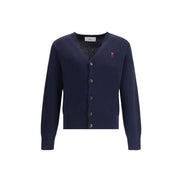 Ami Paris Blue Wool Cardigan