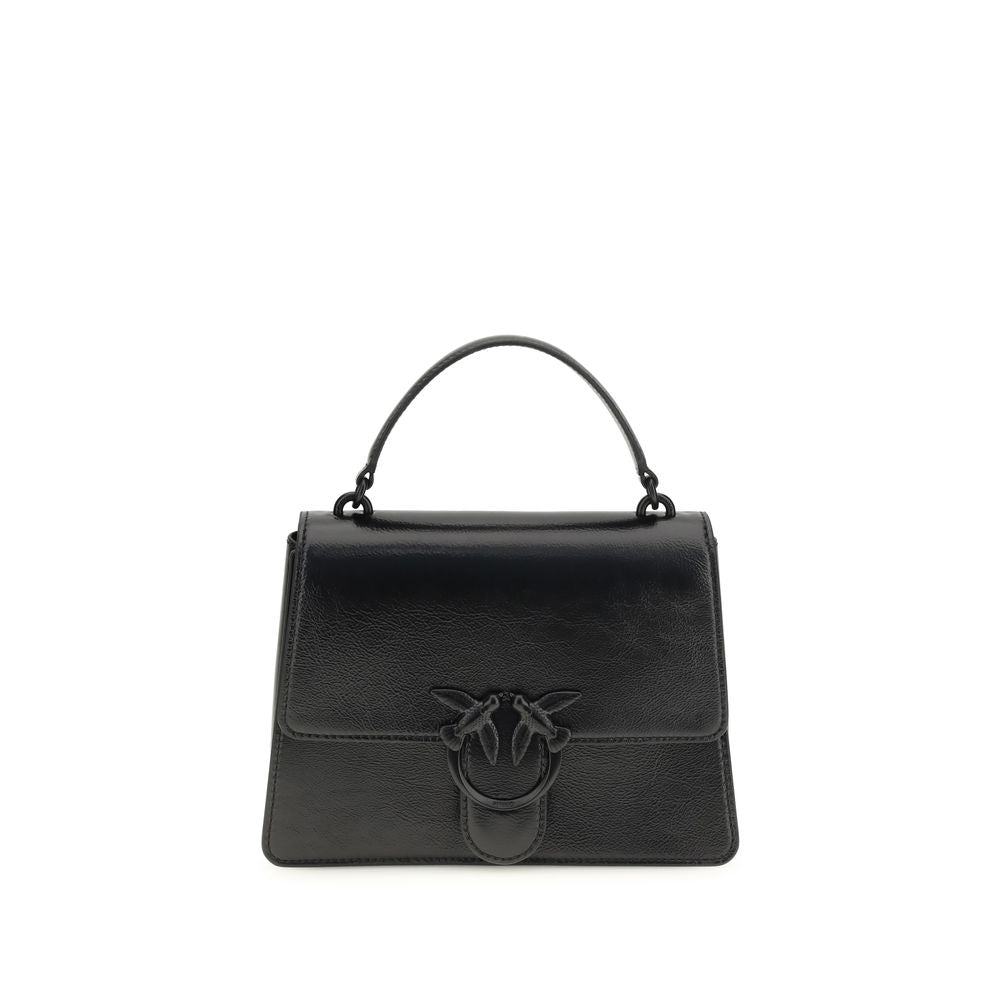 PINKO Black Love One Handbag