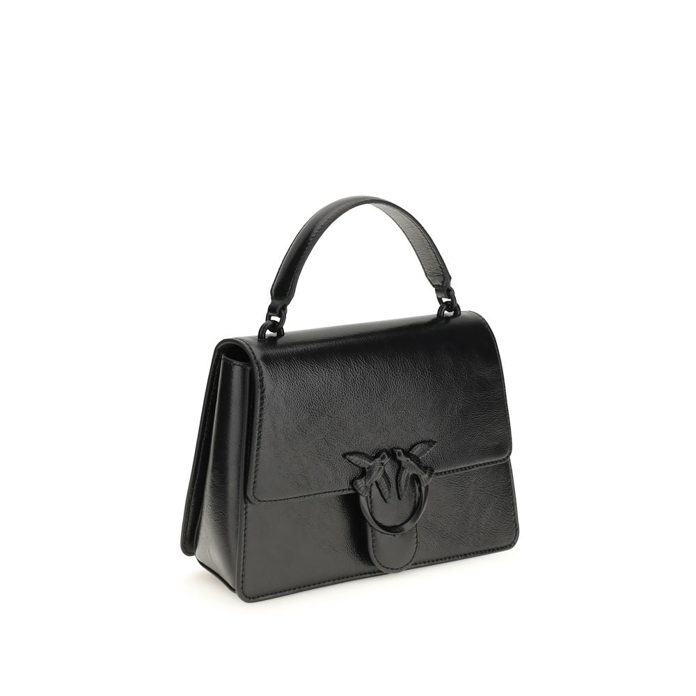 PINKO Black Love One Handbag