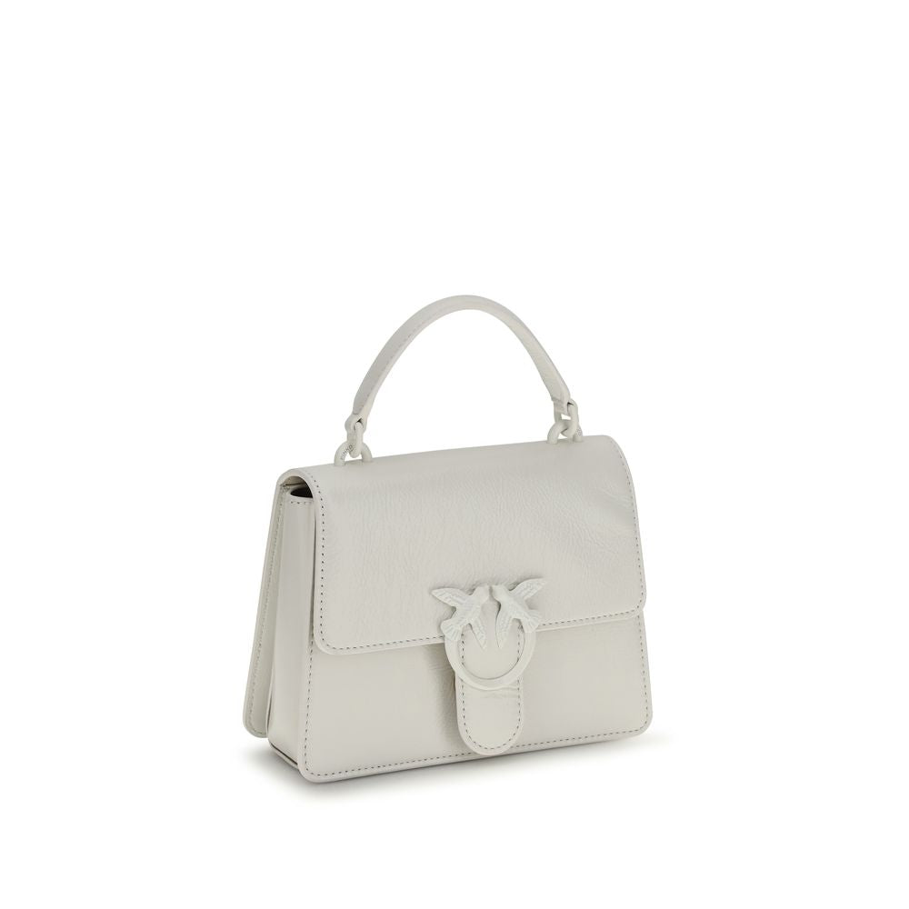 PINKO White Love One Top Mini Handbag