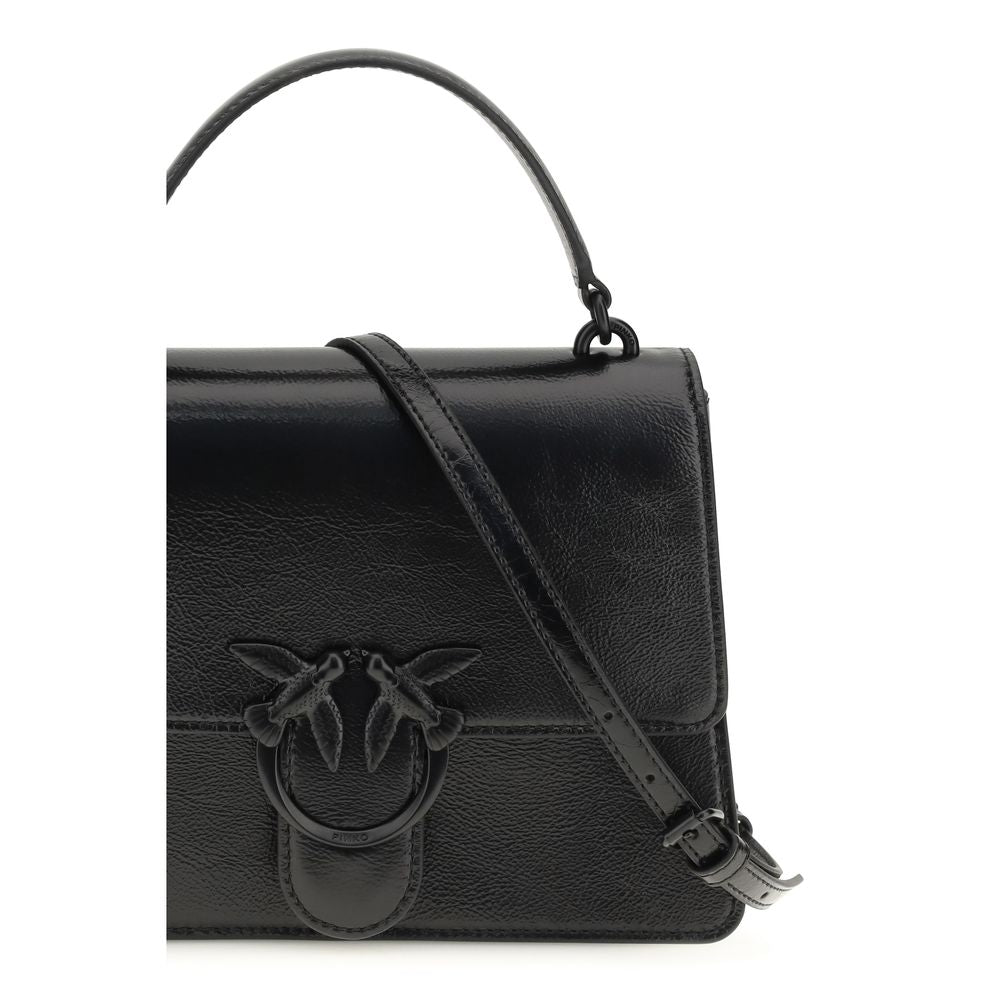 PINKO Black Love One Handbag