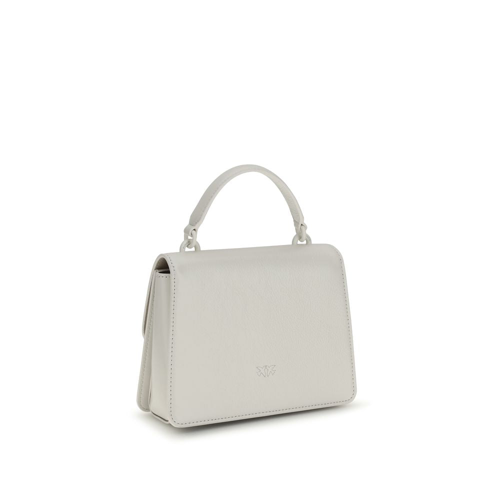 PINKO White Love One Top Mini Handbag