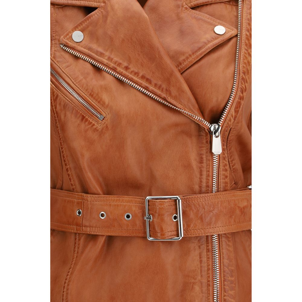 PINKO Brown Gypsy Biker Vest
